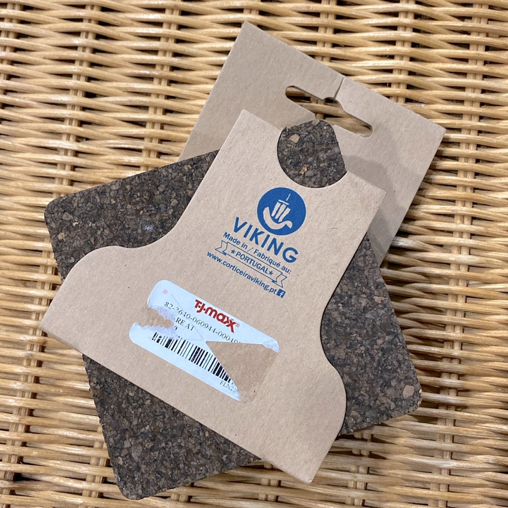 NWT Viking Cork A Nature's Product Coasters 10 Count - Oak Tree Made in Portugal